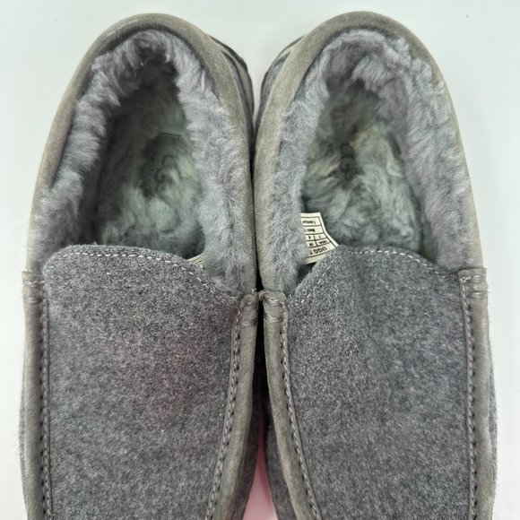 Ugg Australia Men\'s Ascot Lined Slippers Moccasins Charcoal Gray 3233 main image 5